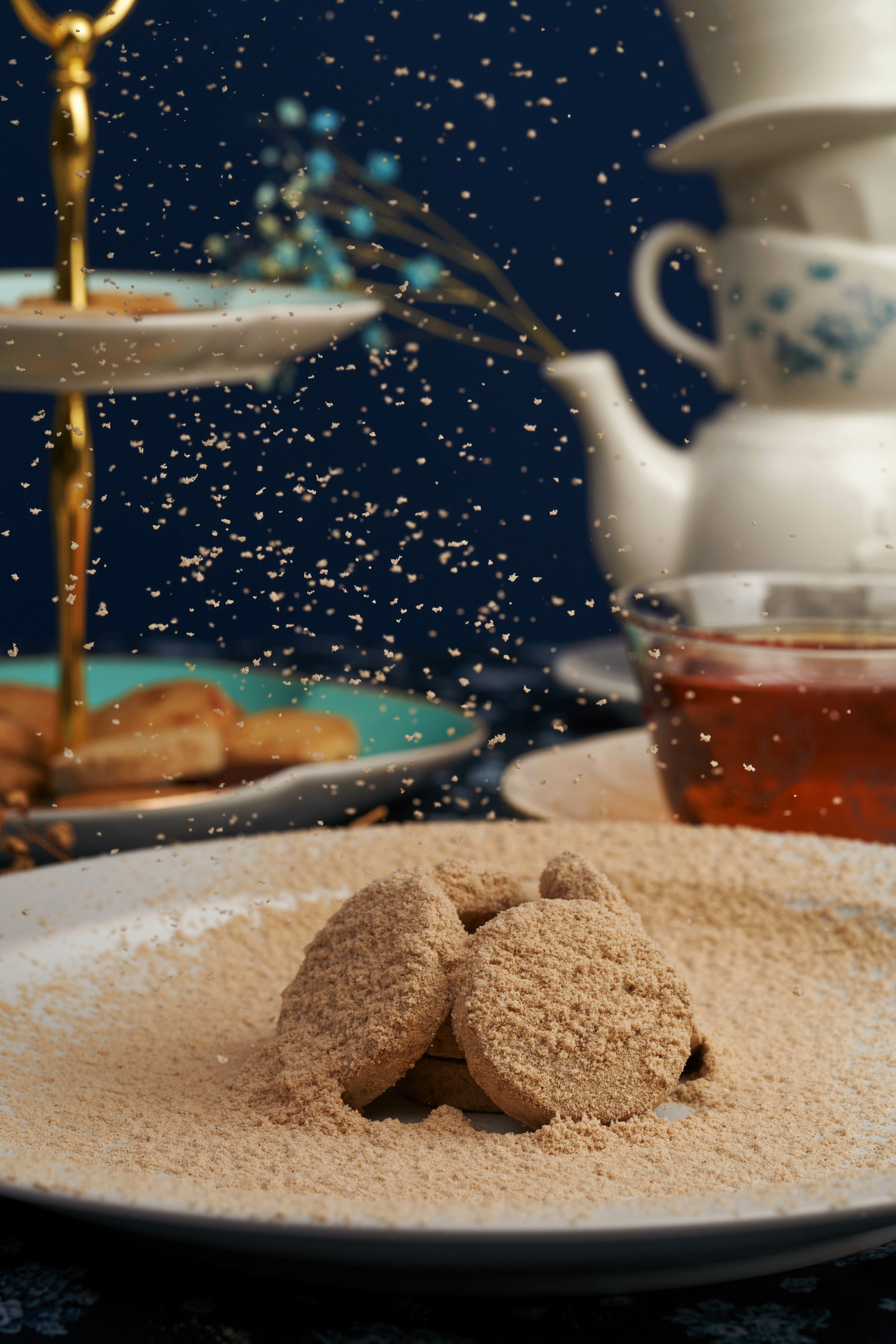 台灣味手工餅乾-麵茶餅乾 罐