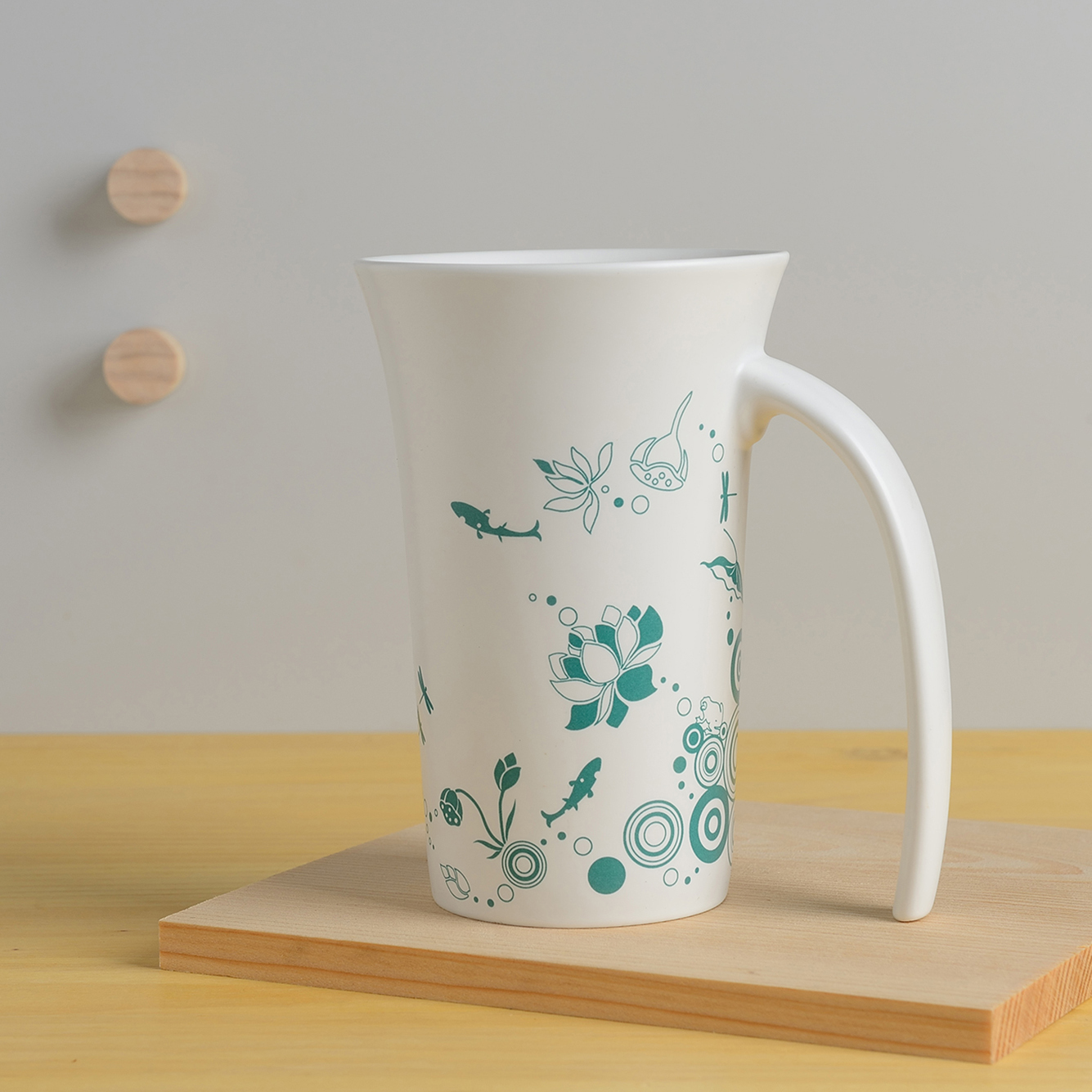 夏荷剪影喇叭杯 馬克杯