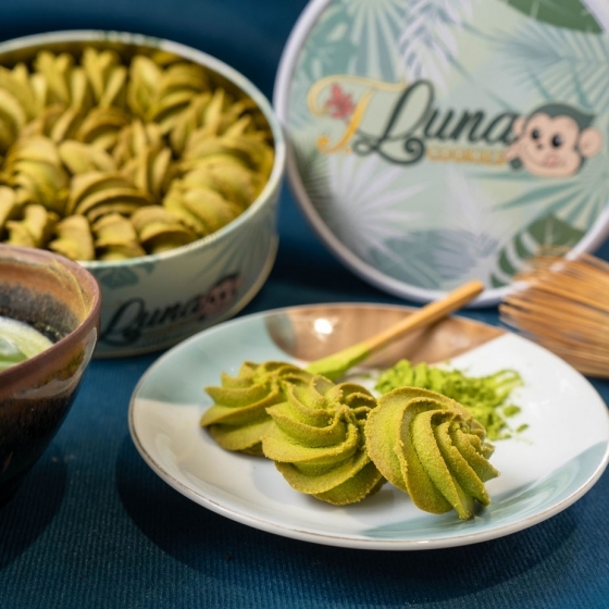 猴子曲奇餅-京都宇治抹茶曲奇餅200g