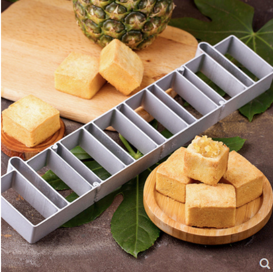 【Sanneng 8 links Pineapple Cake Mould 三能8连凤梨酥模具】Thin Rectangular Ring SN9066