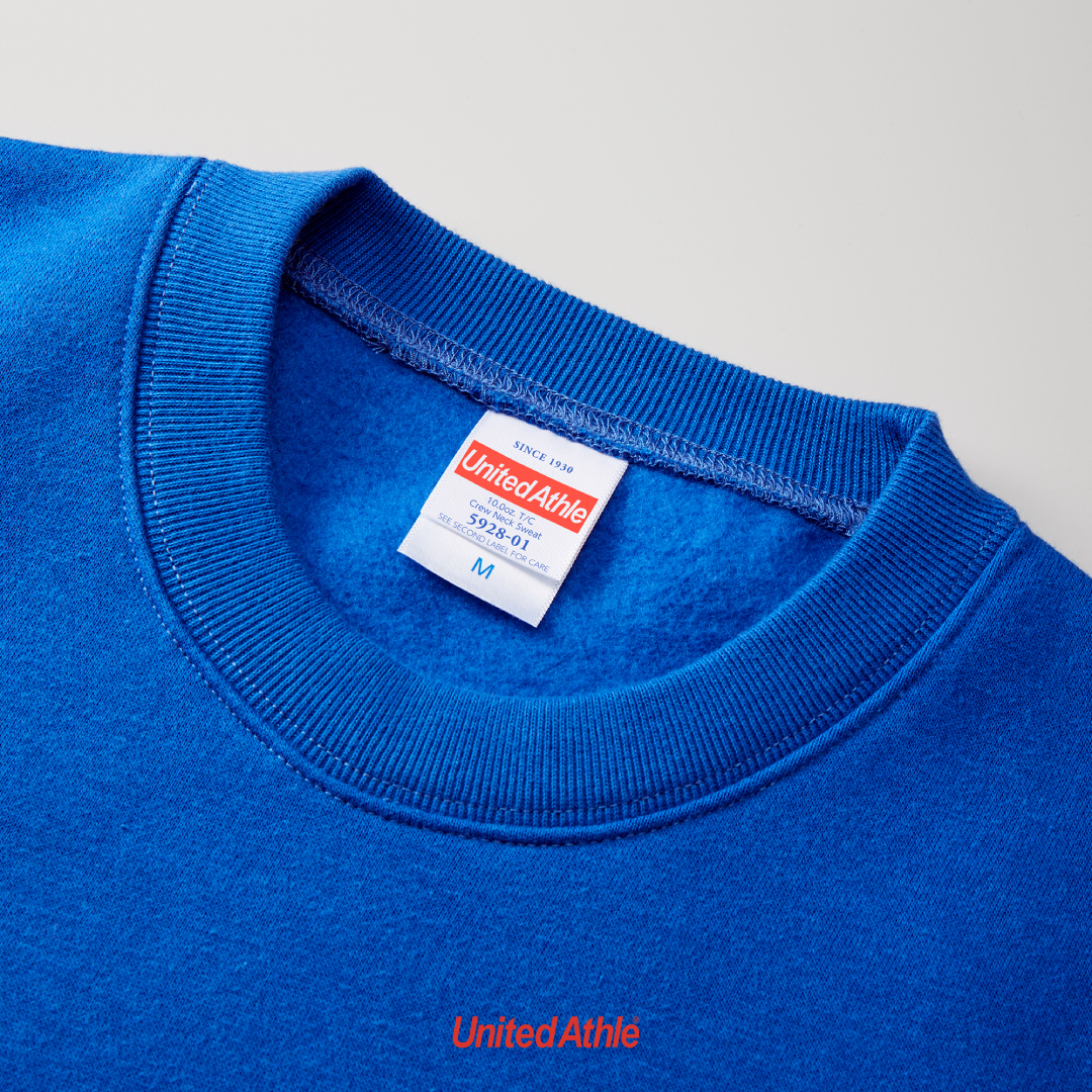 United Athle 10oz T/C 內刷毛 圓領大學T 3592801