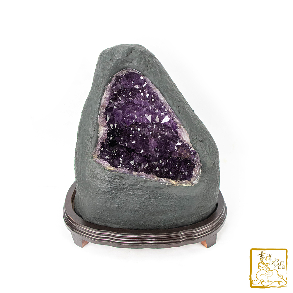 巴西紫水晶洞30.7kg 旺運招財【吉祥水晶專賣店】