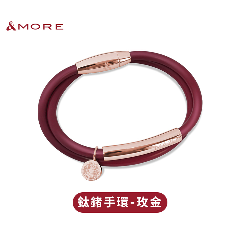 鎮瀾宮 x &MORE-大甲媽祖鈦鍺手環(玫瑰金)-4mm (廠商直出、不參加免運及滿額贈優惠)