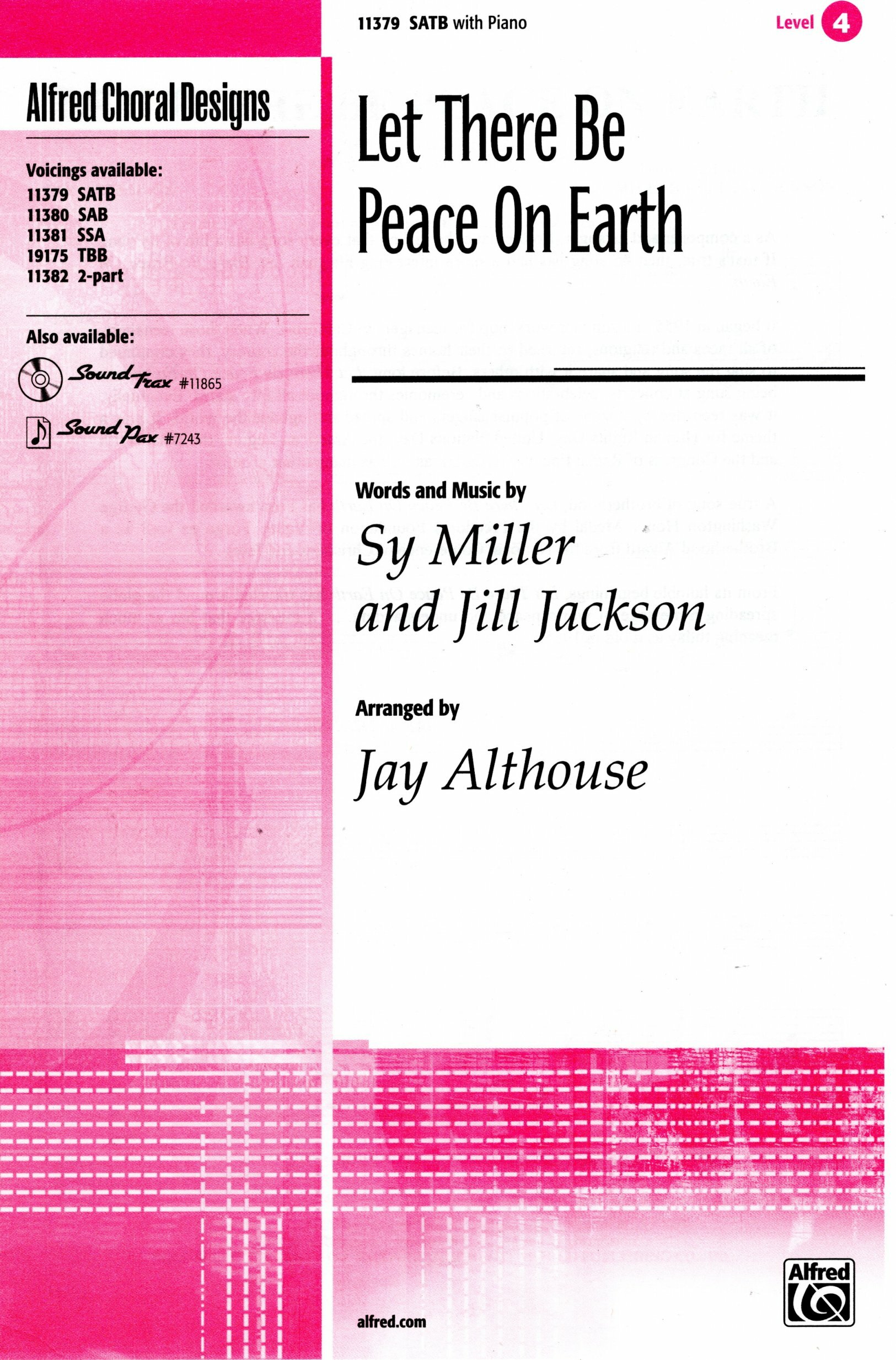 【混聲四部】《Let There Be Peace on Earth》