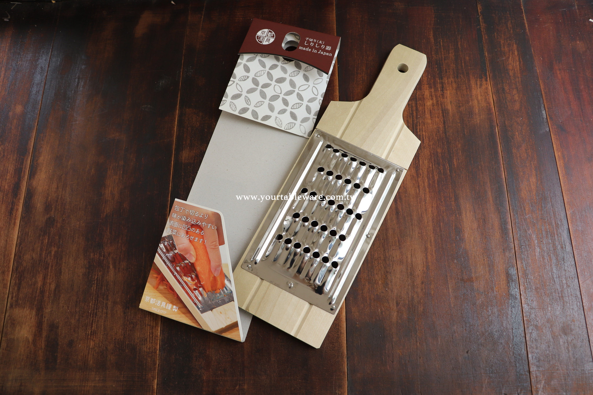 日本 京都活具 不鏽鋼刨絲器 粗絲