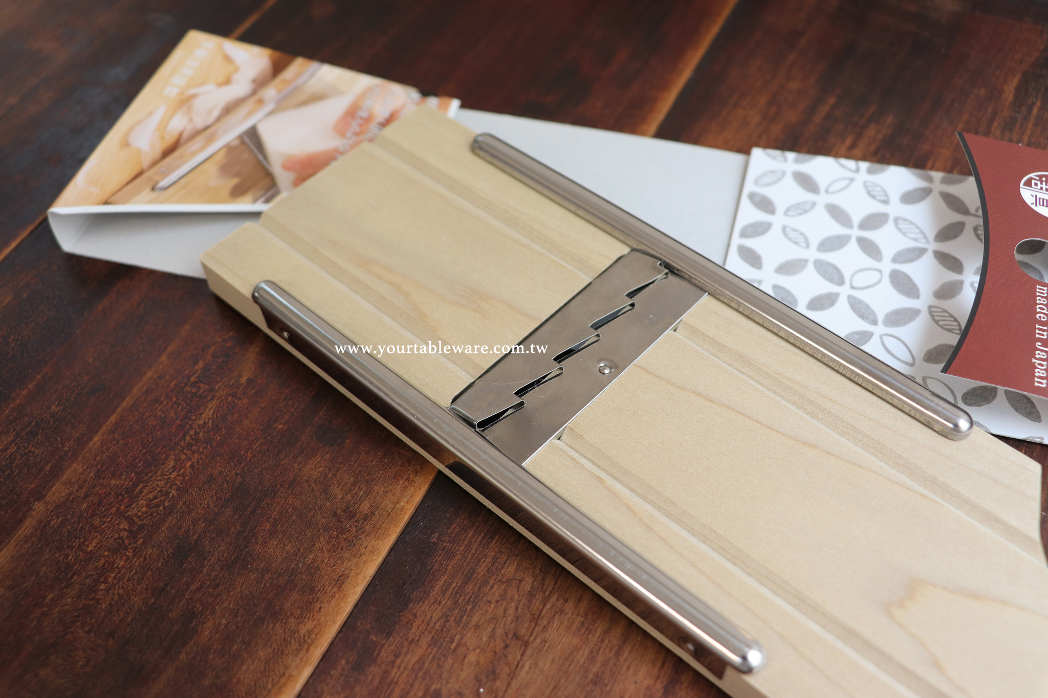 日本 京都活具 不鏽鋼刨絲器 蔬果刨刀 長形薄片