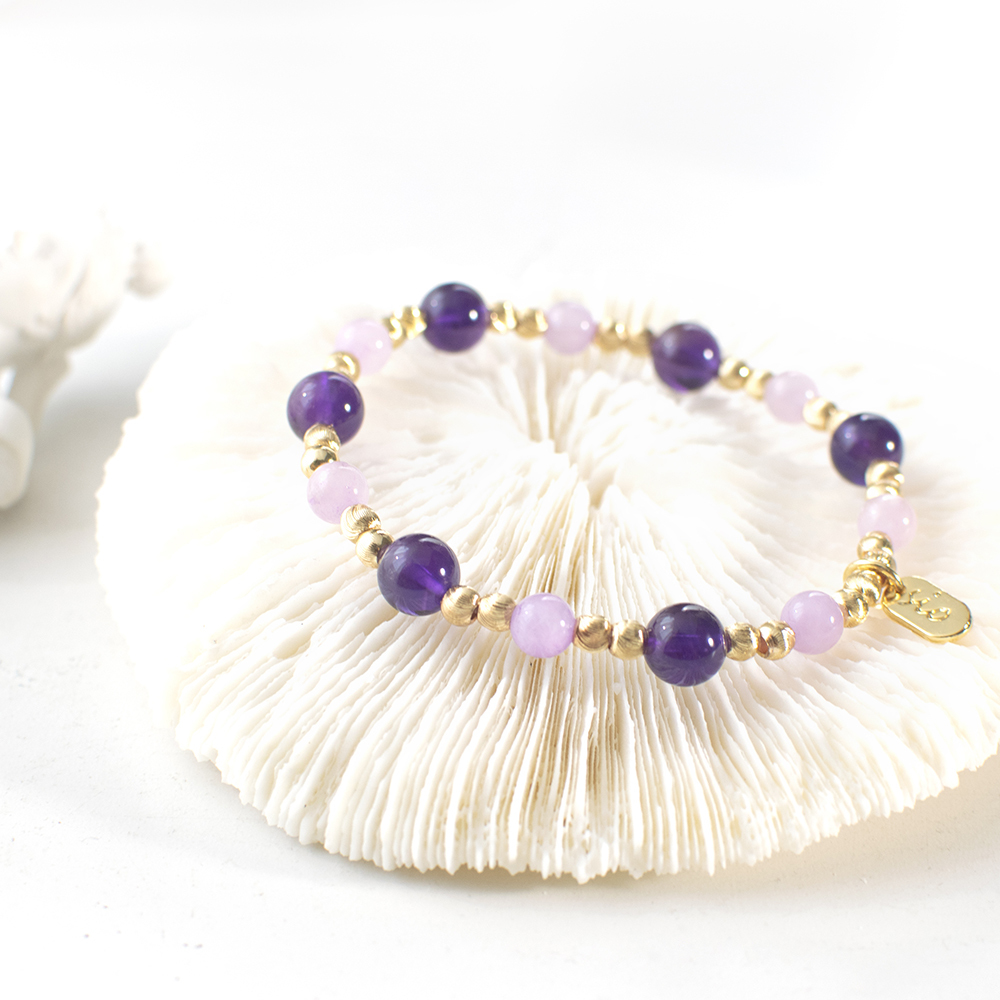 能量手鍊【華燈初上-4月】紫水晶手鍊