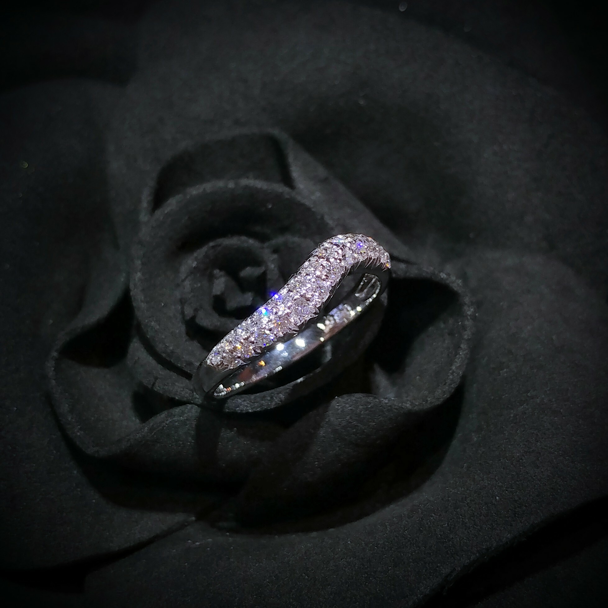 全新18K白金36份鑽石戒指