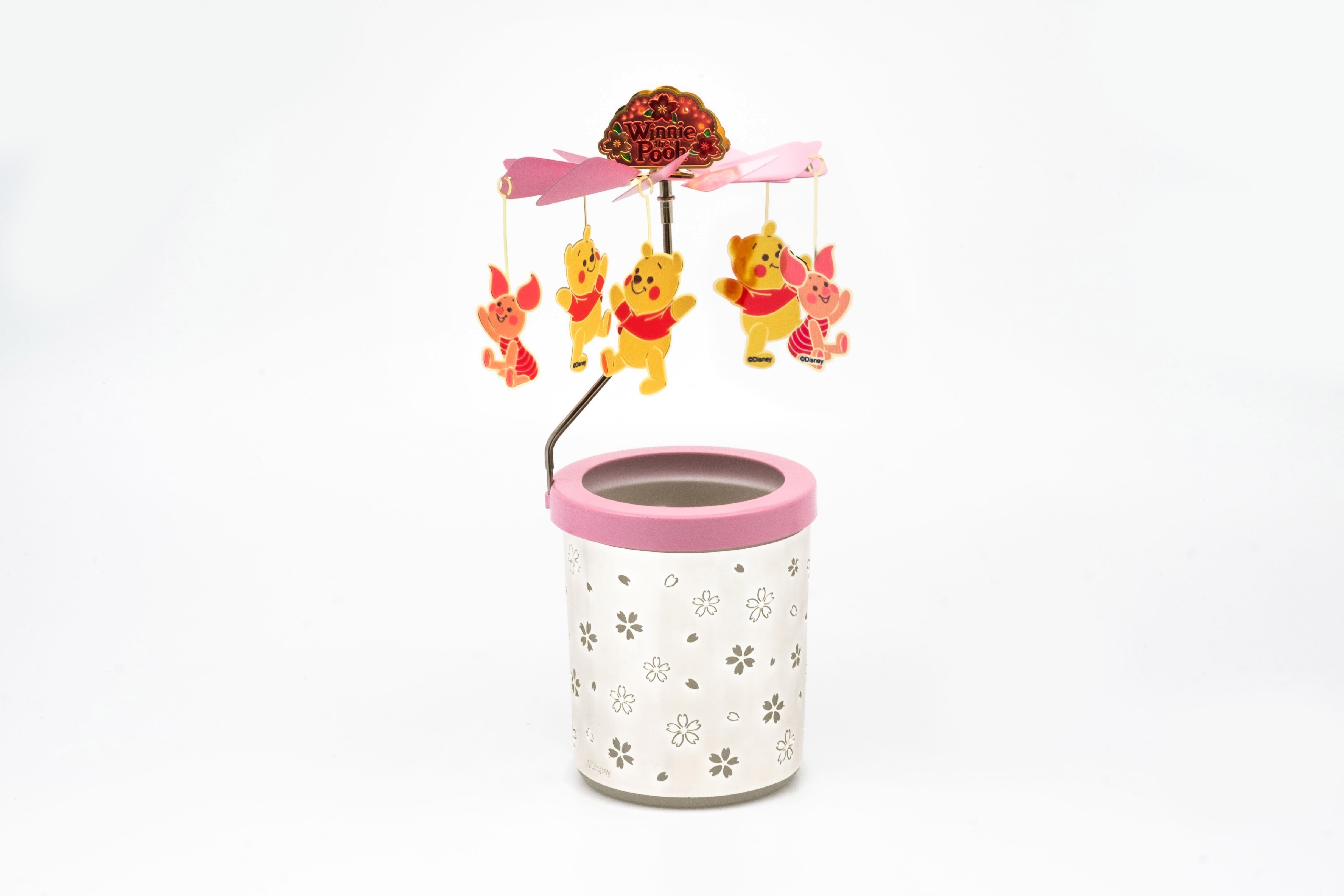 小熊維尼旋轉蠟燭玻璃杯