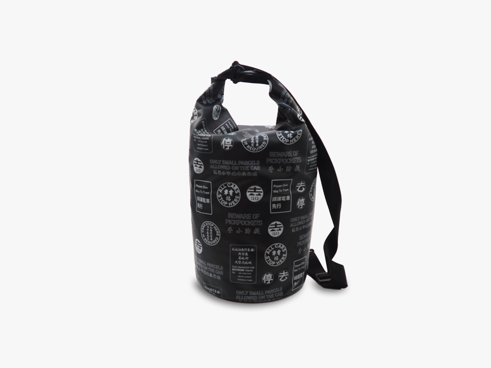 Water-proof Bag - Sign-broad (Black) - 30L＊