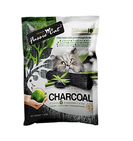 Fussie Cat Natural Charcoal Paper Litter 7L