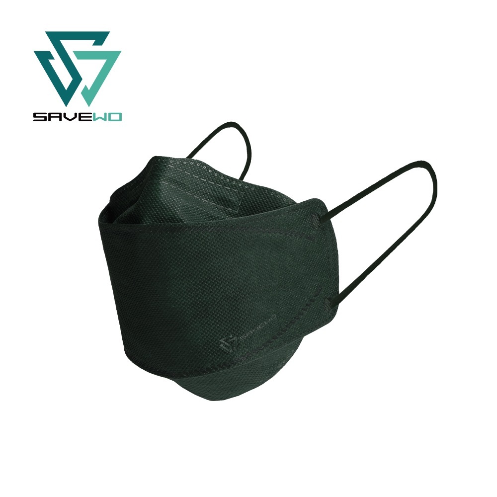 *L 大碼* SAVEWO 3DMASK KURO FOREST GREEN 救世超立體口罩 深色系列 森林綠 (30片獨立包裝/盒)