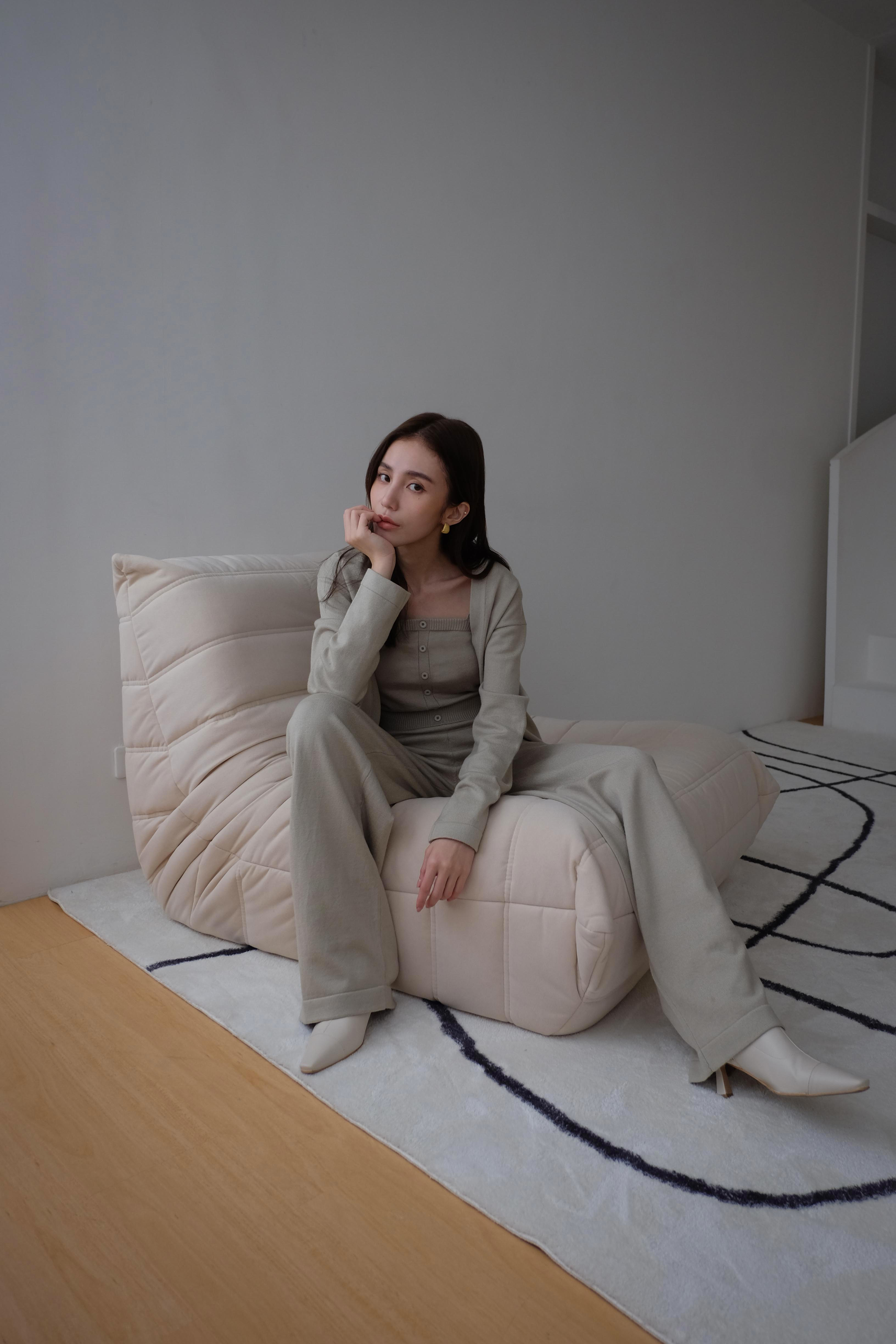 肩帶背心3件式套褲(現貨)