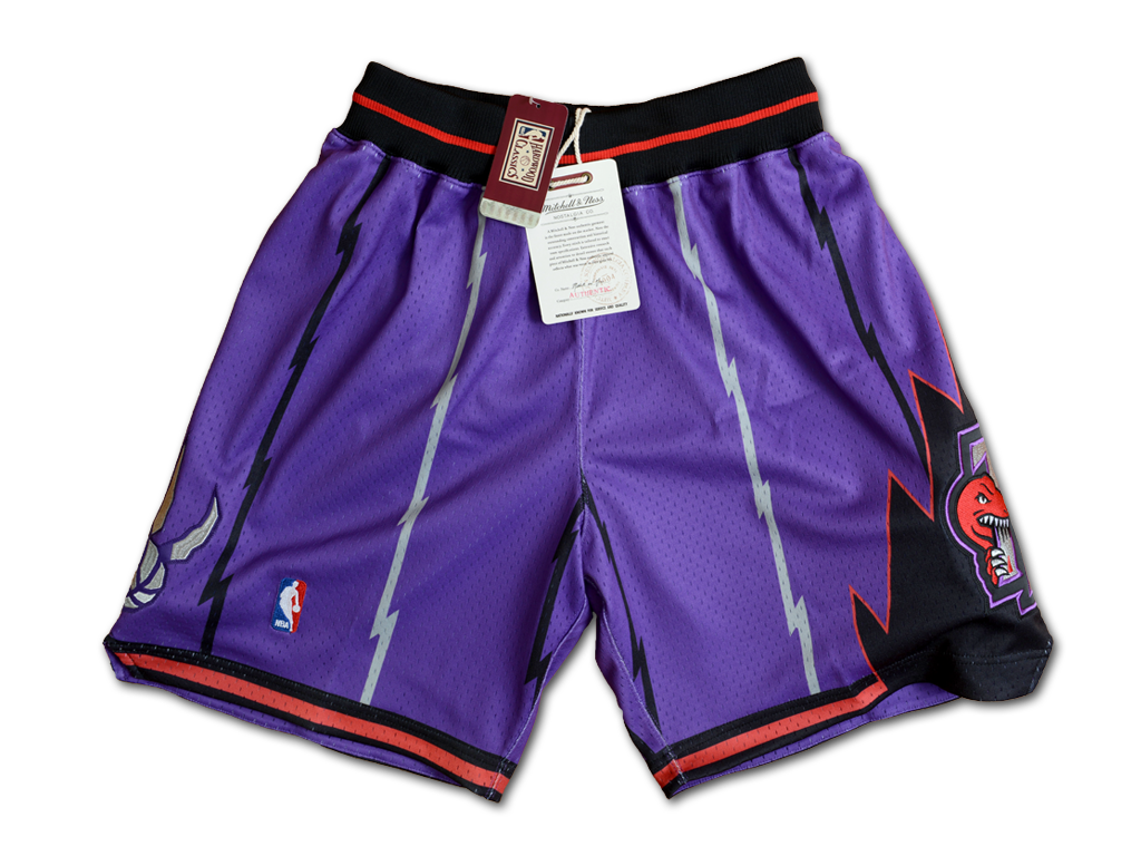 Mitchell & Ness 多倫多暴龍隊 1998-1999 客場 球員版 球褲