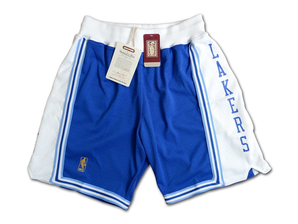 Mitchell & Ness 洛杉磯湖人隊 1996-1997 復古之夜 球員版 球褲