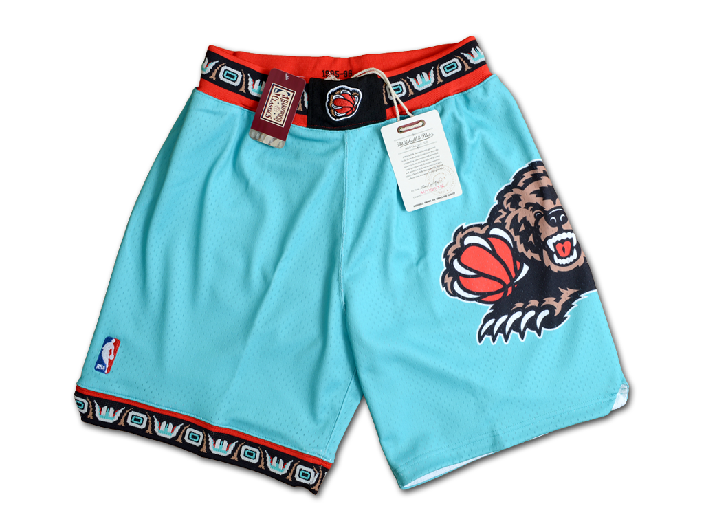 Mitchell & Ness 溫哥華灰熊隊 1995-1996 球員版 球褲