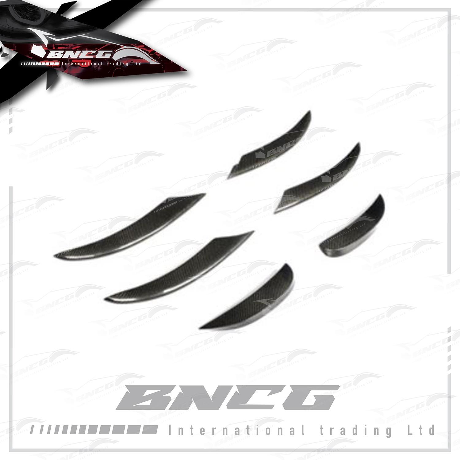 賓士 Benz C Class W206 2019+年式 改裝 卡夢 碳纖維 外觀件 空力套件 前保桿 風刀 【6件套】