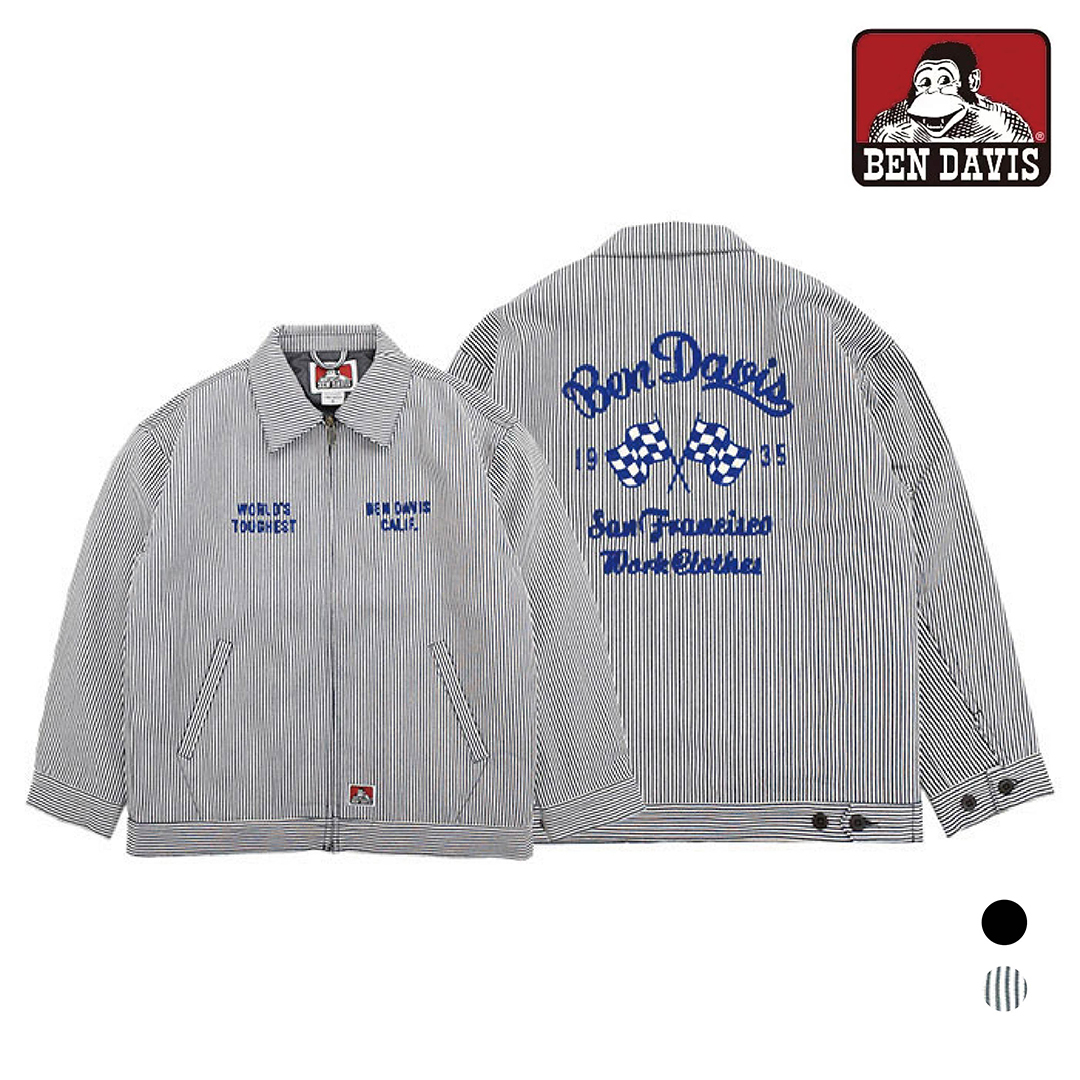 【 BEN DAVIS | 保暖刺繡英文字工作外套 - 3色 】