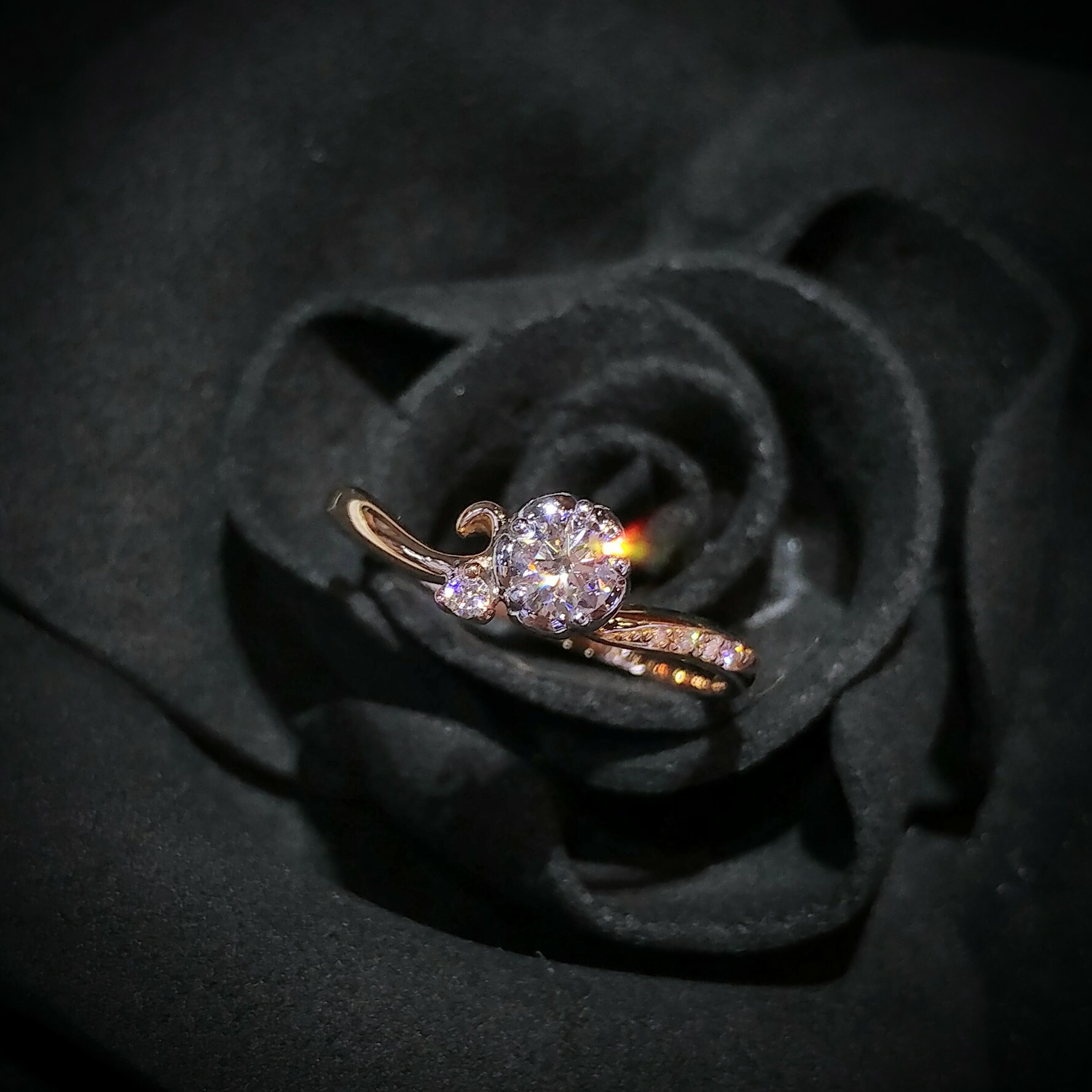 18K Gold 0.23ct Diamond Ring