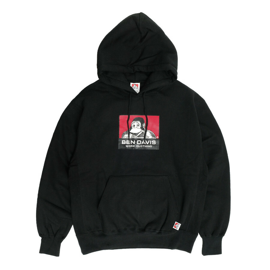 【 BEN DAVIS | 經典猿人內刷毛帽TEE - 3色 】