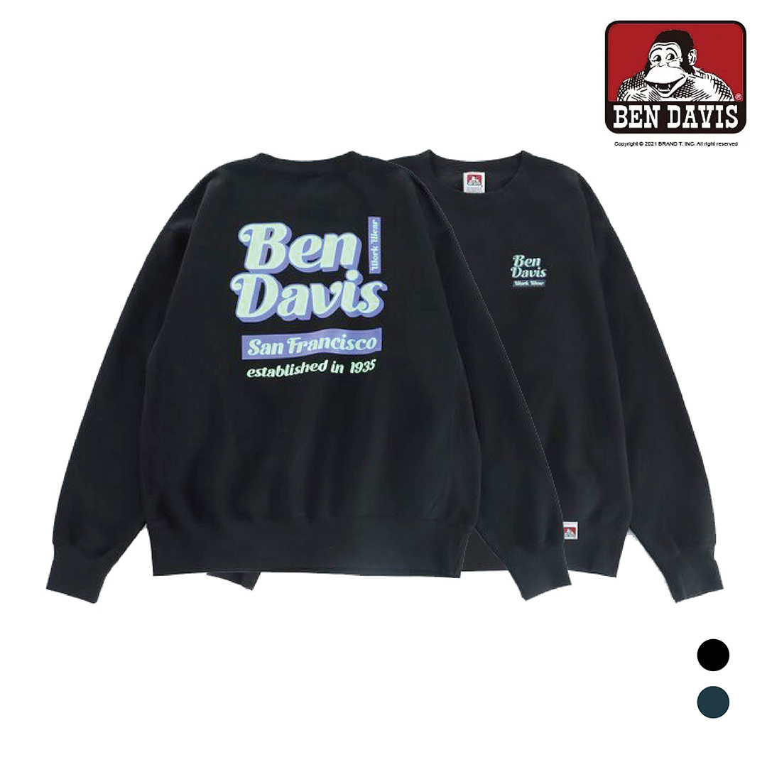 【 BEN DAVIS | 字體內刷毛大學TEE - 2色 】