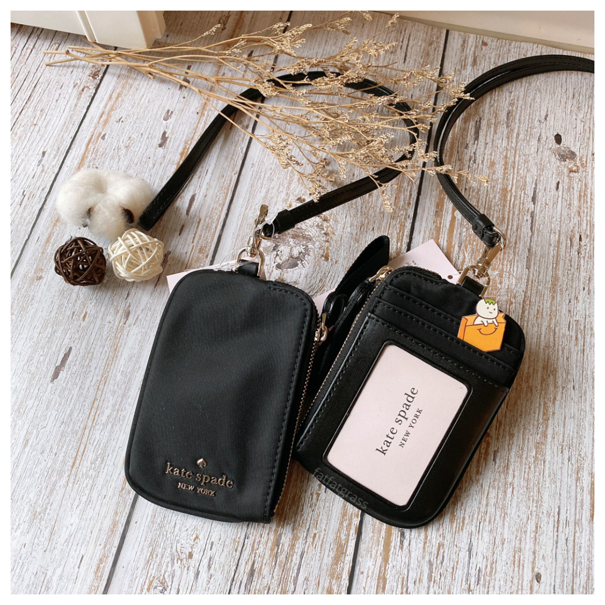 【現貨】KateSpade 女生 證件套 識別證 ID 尼龍 卡套  KS Kate Spade