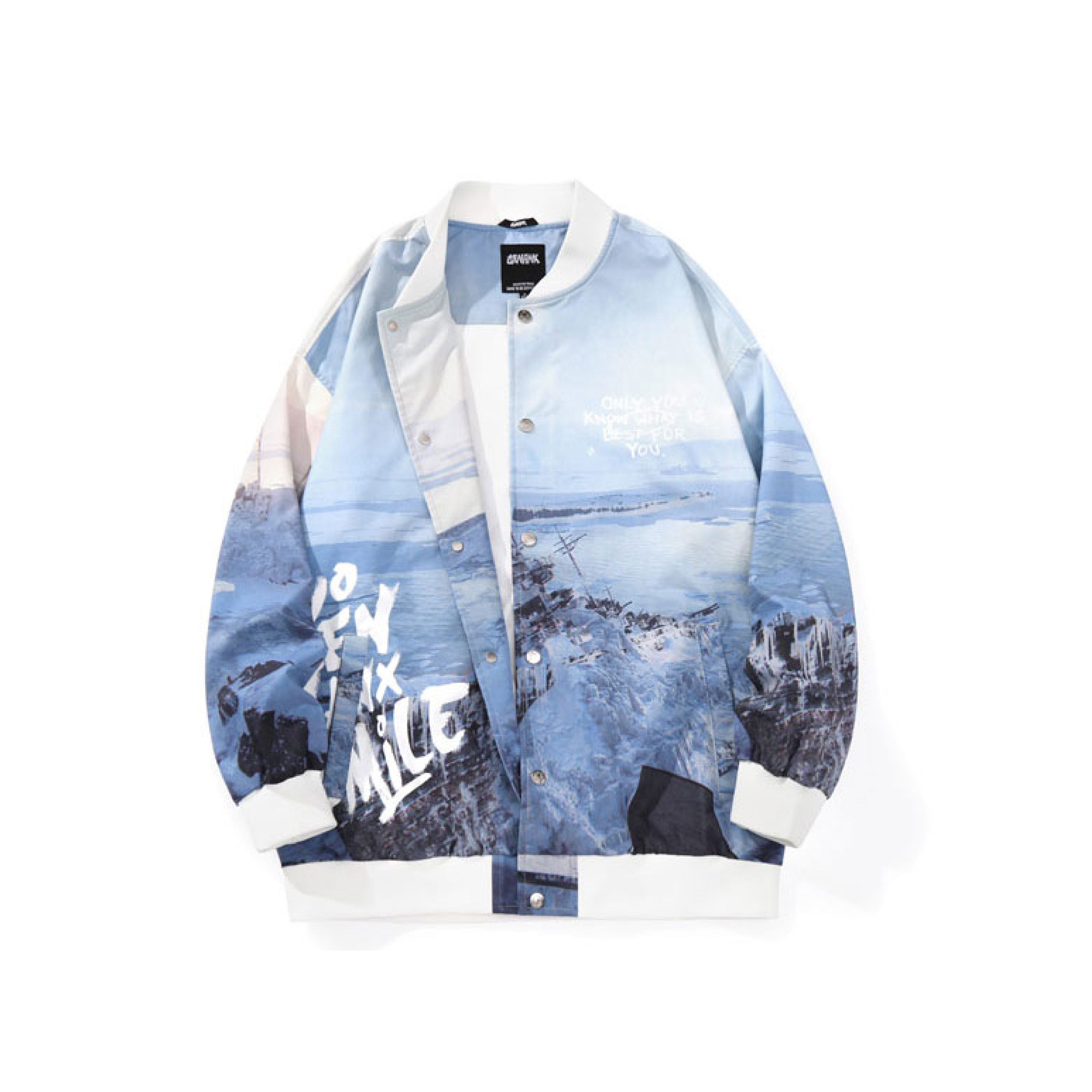 Iceberg Snow Scene Varsity Jacket