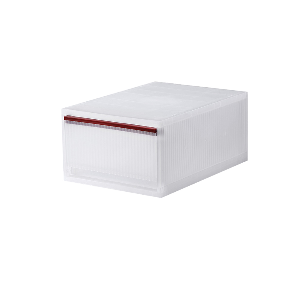 GENKI BEAR 紅條紋系列隙縫收納盒21.3L-大號7050-34(中)