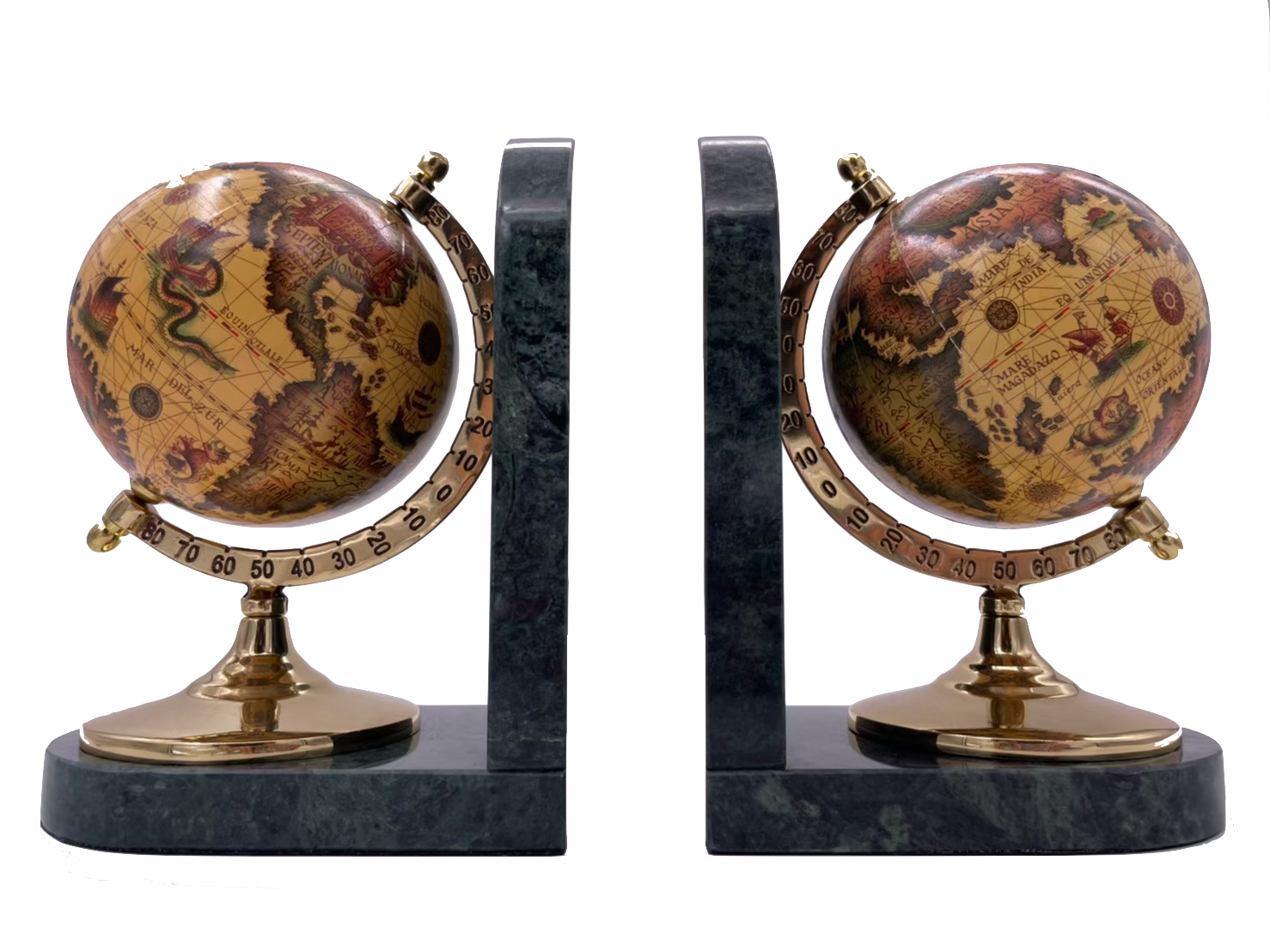 Marble vintage globe