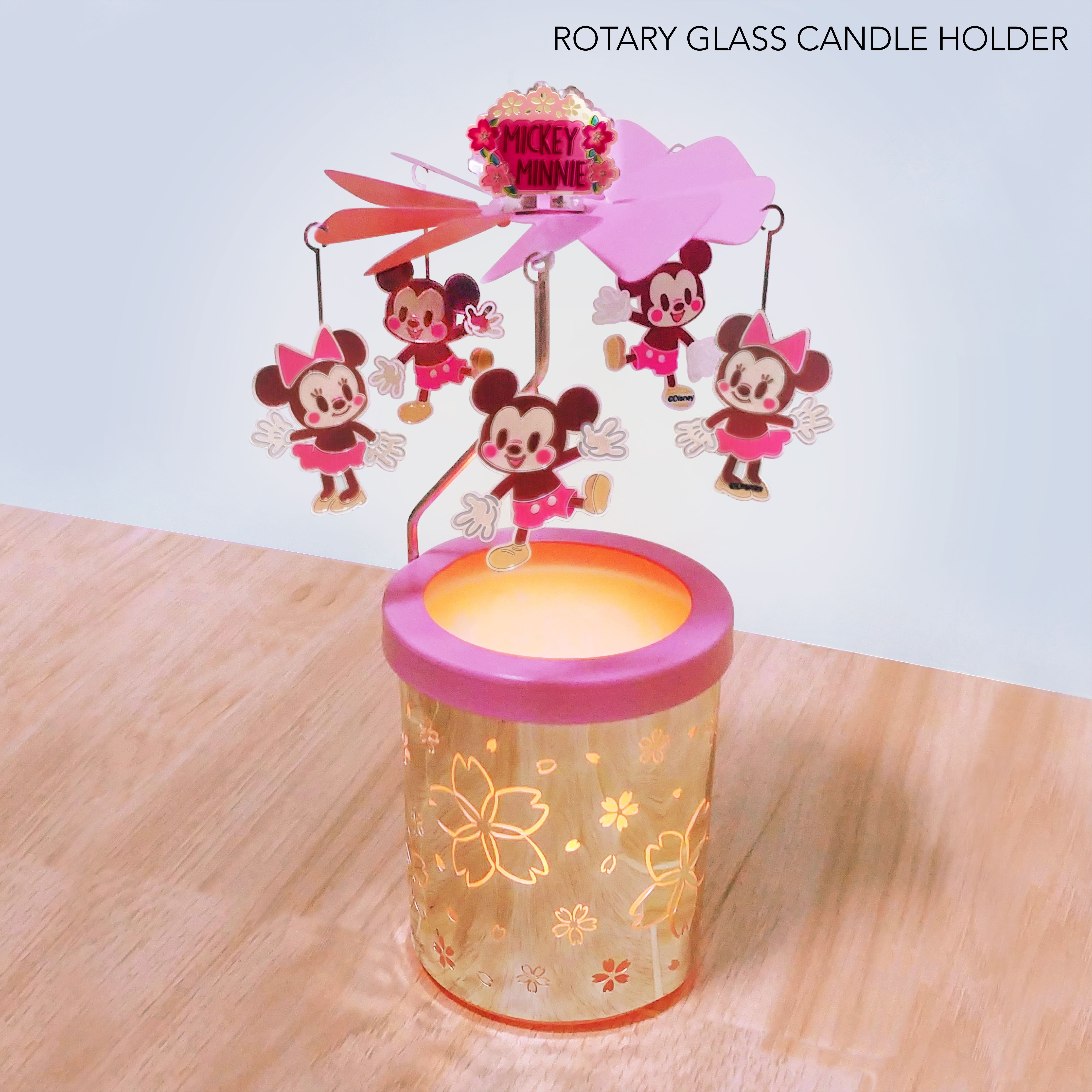 米奇與米妮旋轉蠟燭台