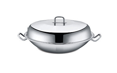 Swiss Double Short Handle 35cm Wok