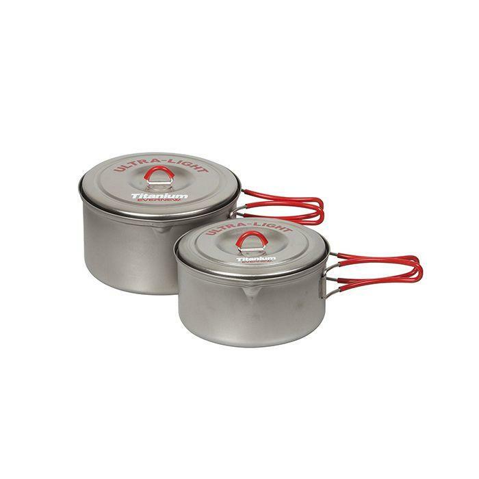 Evernew Ultra Light Titanium Pot Set 0.9L & 1.3L ECA260R / ECA536 超輕鈦煲組 0.9L & 1.3L