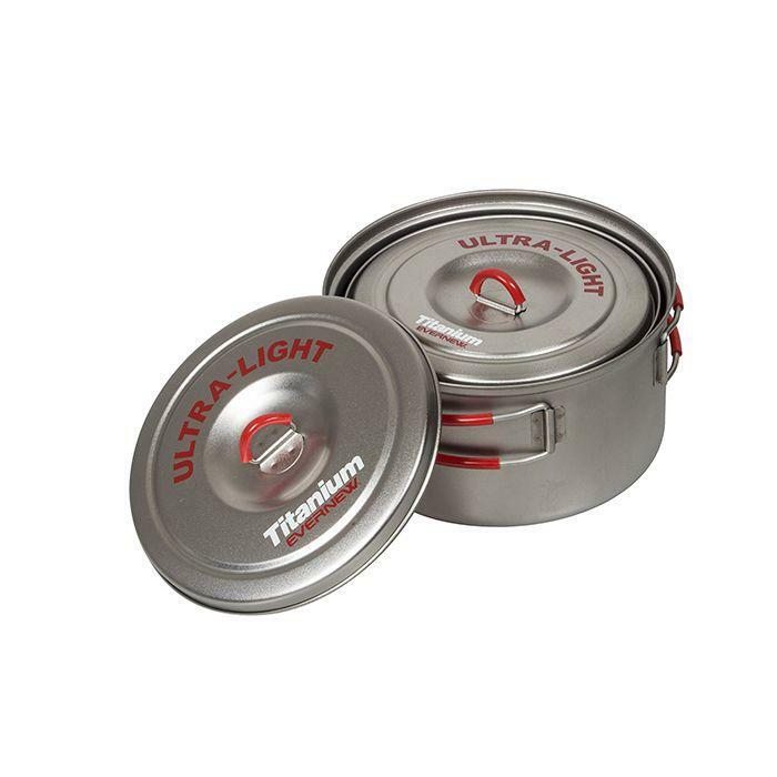 Evernew Ultra Light Titanium Pot Set 0.9L & 1.3L ECA260R / ECA536 超輕鈦煲組 0.9L & 1.3L