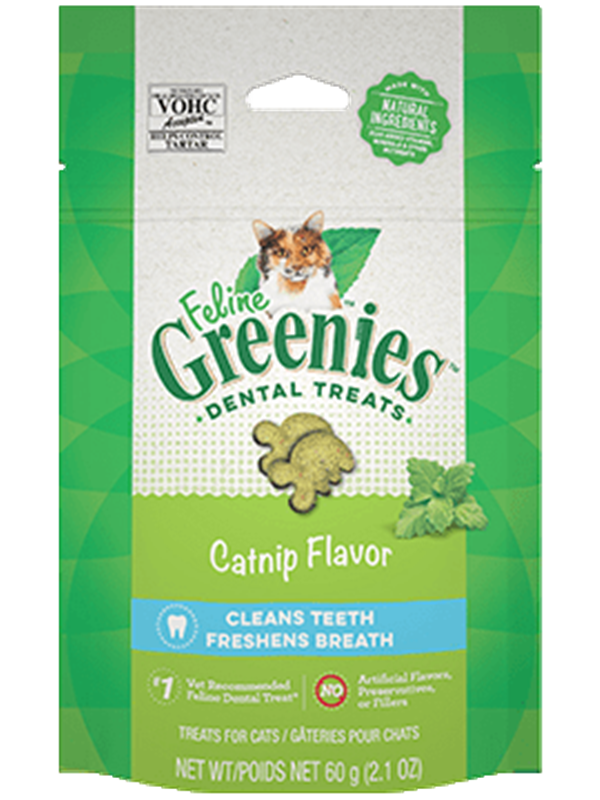 Greenies 貓潔齒餅 - 貓草味 4.6OZ