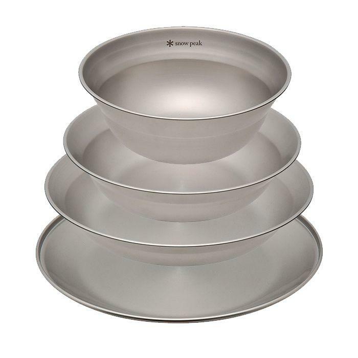 Snow Peak Tableware Set L 不鏽鋼餐盤4件裝 TW-021