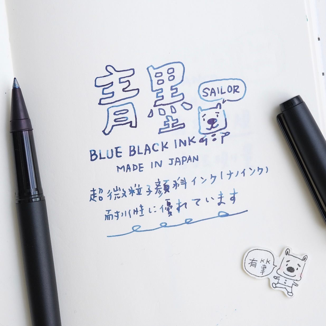 寫樂 青墨 防水鋼筆墨水｜SAILOR 日本