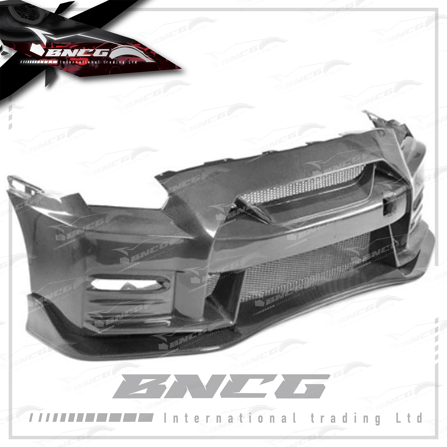 日產 Nissan 東瀛戰神 GTR R35 09-15年式 改裝 卡夢 碳纖維 外觀件 空力套件 前保險桿 含前下巴