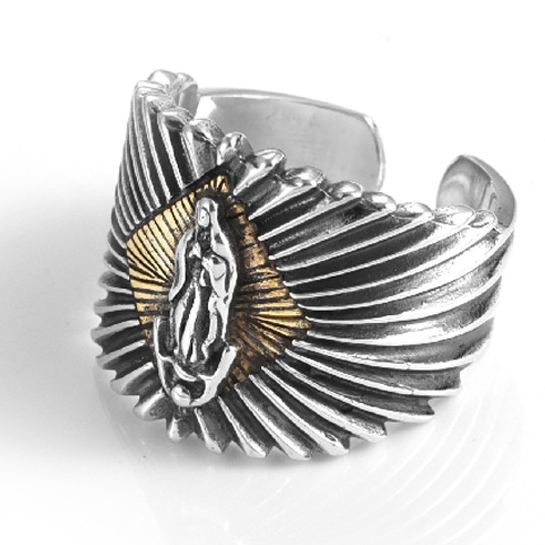 【ACCY007】聖母像光之設計戒指