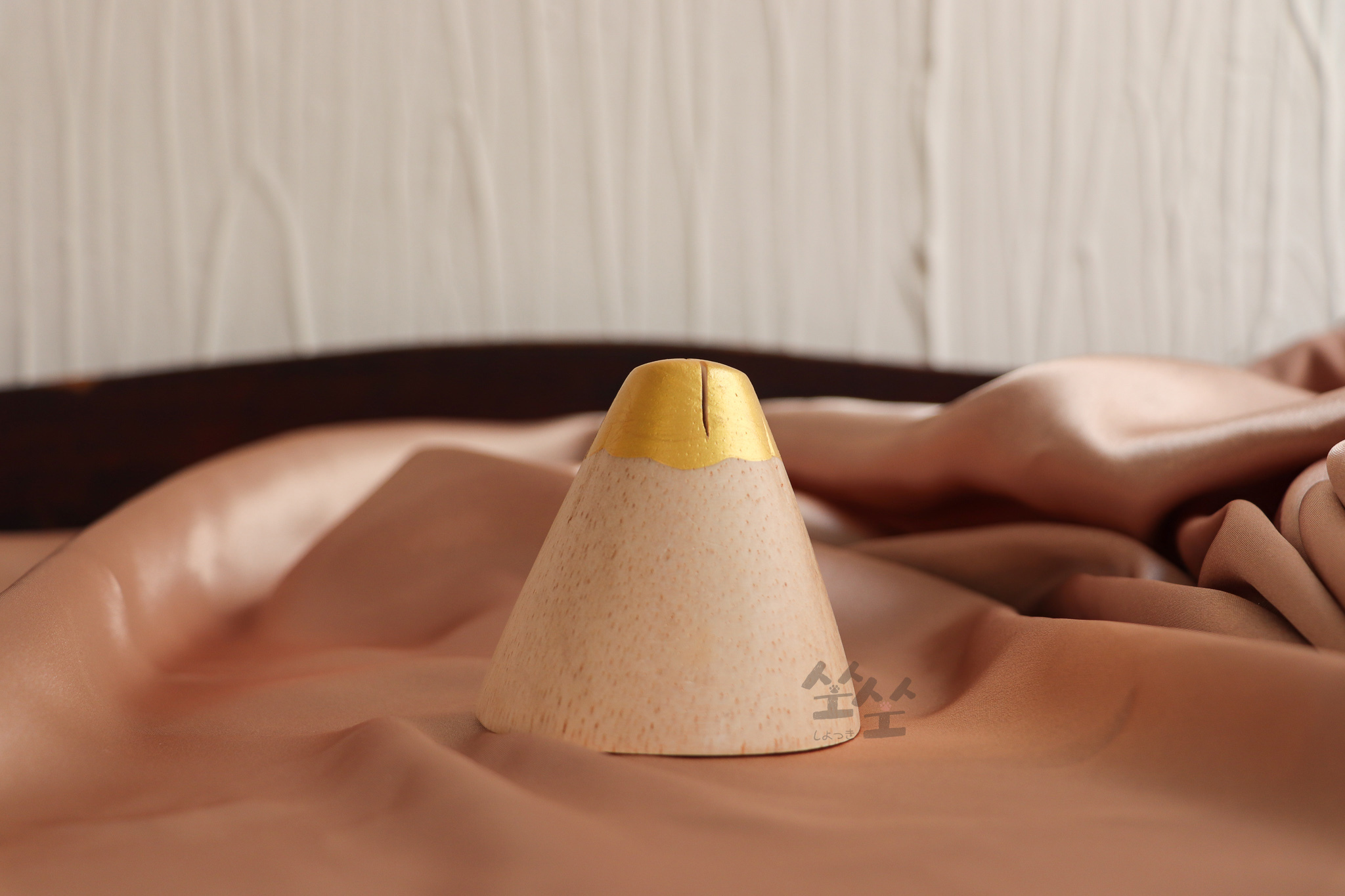 日本 T-Lab 金富士 手工製作 木雕名片夾