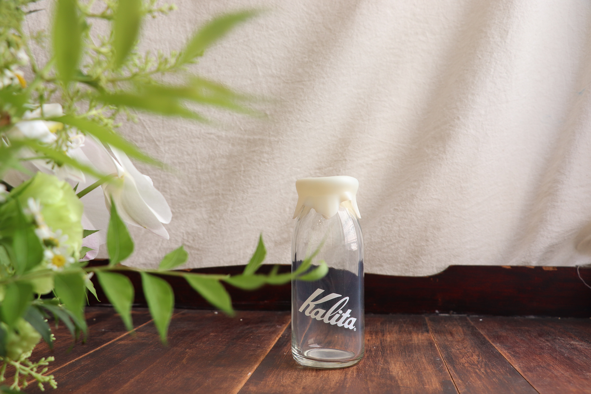 日本 Kalita 牛奶瓶造型 咖啡豆儲存罐