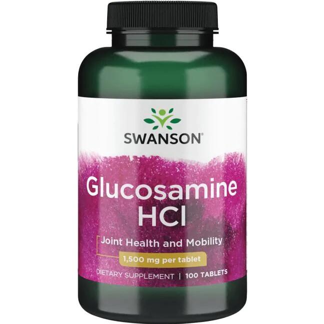 【Swanson】 葡萄糖胺 1500mg *100錠 - Glucosamine HCl