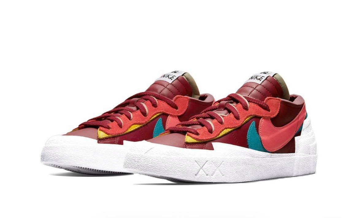 Kaws x Sacai x Nike Blazer Low Team Red 酒紅DM7901-600