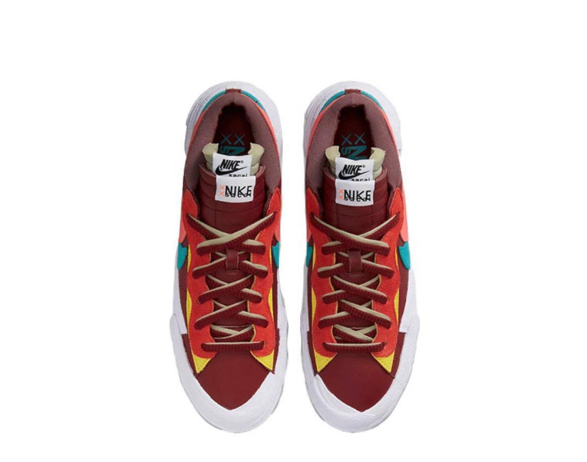 Kaws x Sacai x Nike Blazer Low Team Red 酒紅DM7901-600