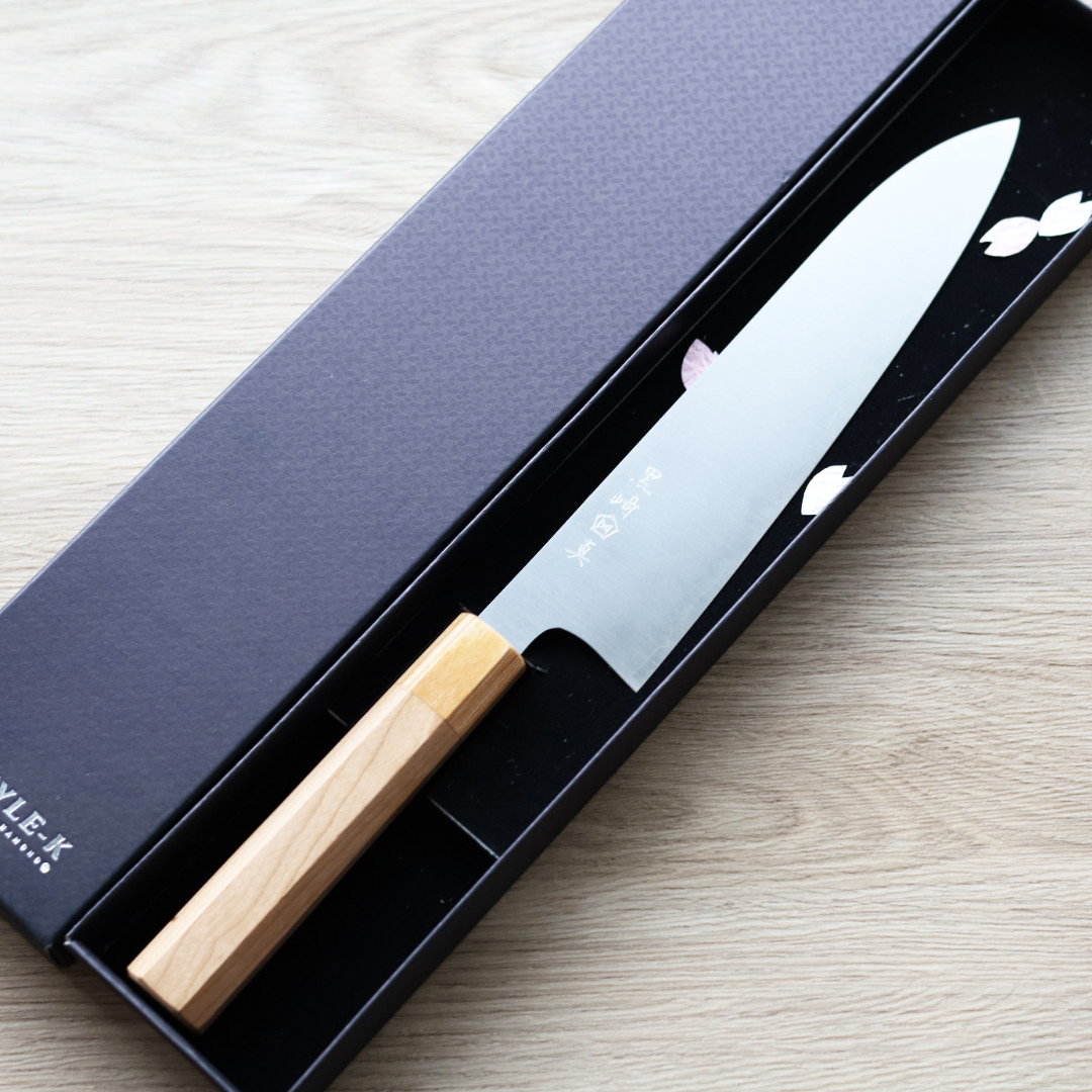 黑崎真 牛刀 210mm SG2粉末HSS鋼 櫻花