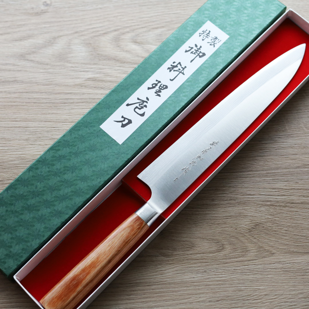 加茂勝康 牛刀 240mm VG10鋼 大馬士革