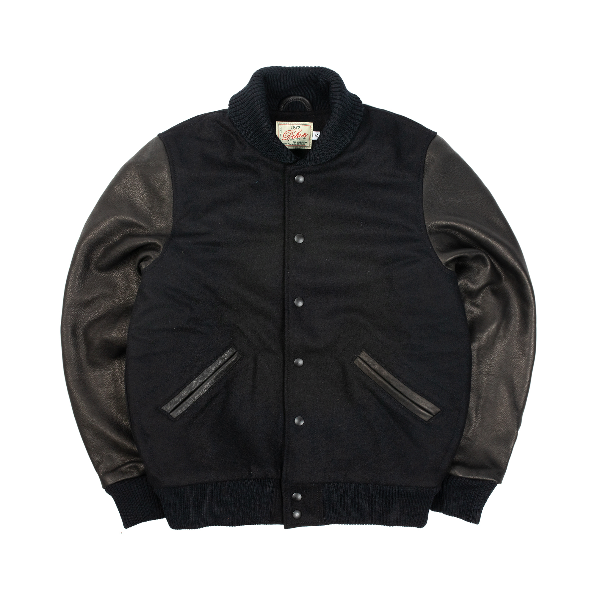 Dehen 1920 - Varsity Jacket (Black / Black)