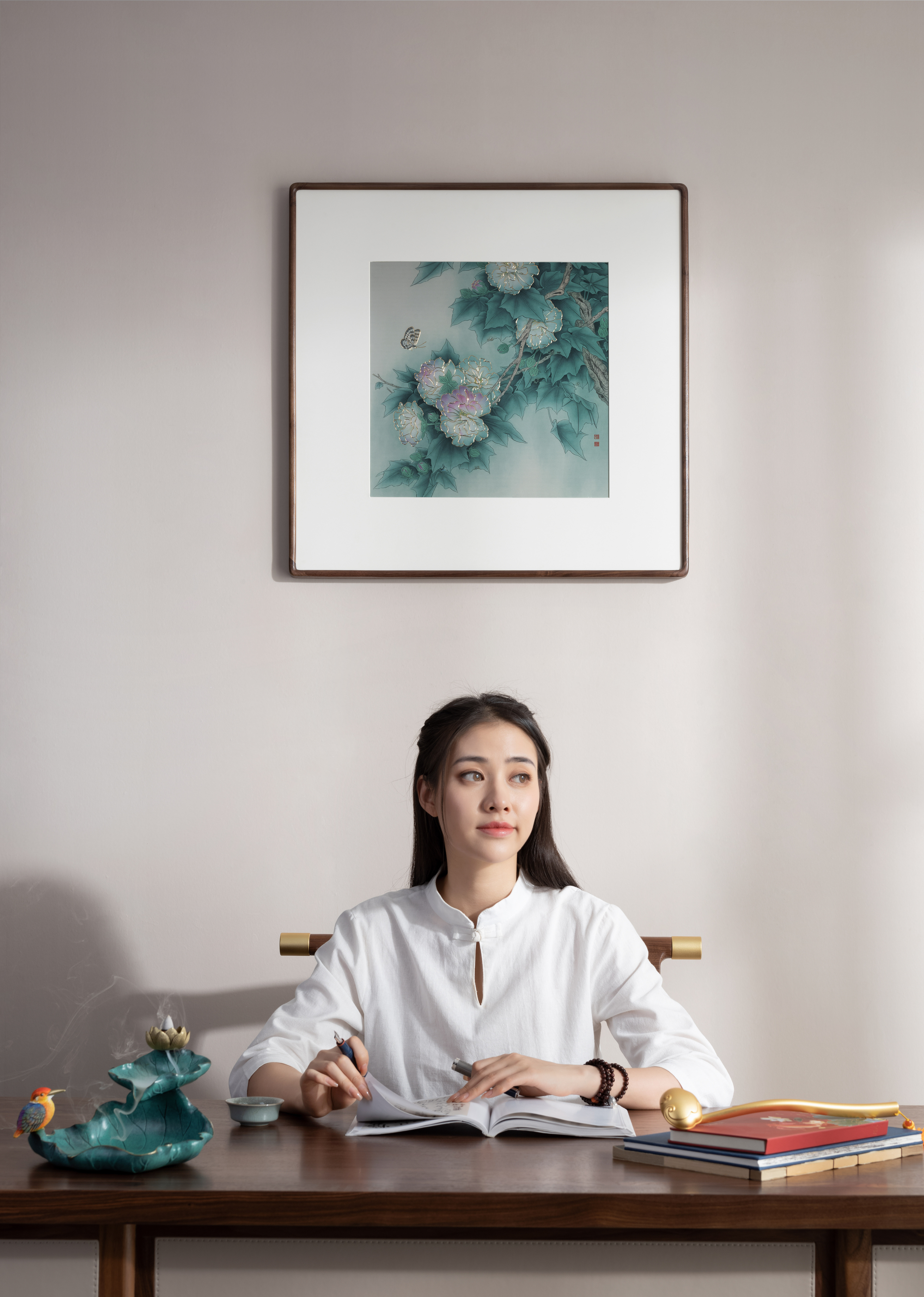 花蝶醉舞情意濃(銅雕畫)◇已停產◇