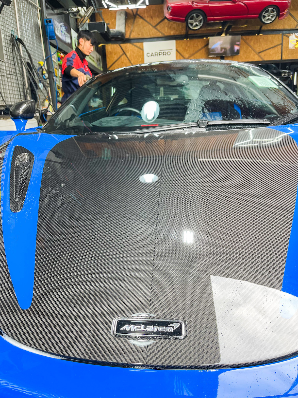 賀龍汽車維修 Ho Lung Motor blue mclaren 720S super nano hong kong 香港 粉嶺