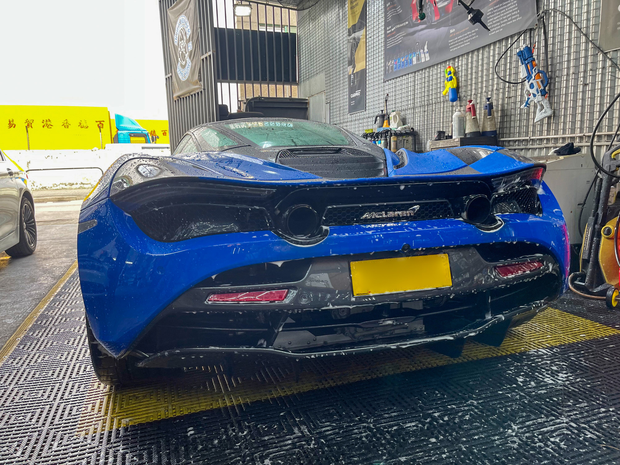 賀龍汽車維修 Ho Lung Motor blue mclaren 720S super nano hong kong 香港 粉嶺