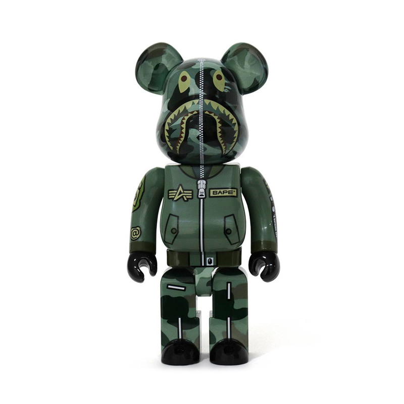 BE@RBRICK X A BATHING APE X ALPHA INDUSTRIES MA-1 外套 (400%+100%SET)